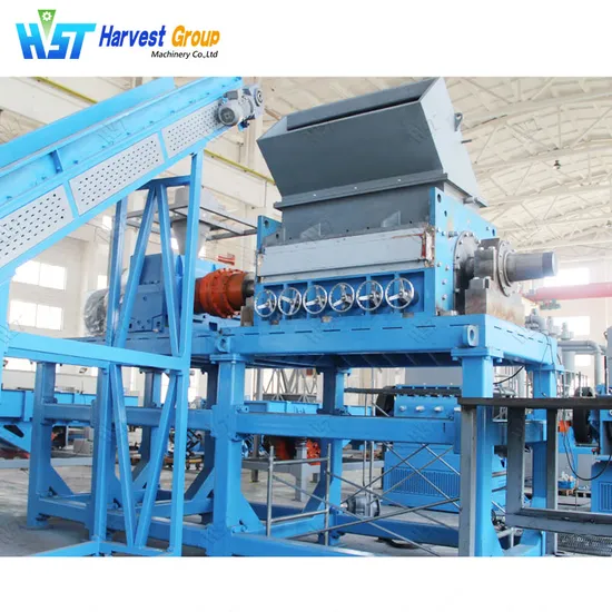Tire Recycling Factory Tyre Shredder Machine Rubber Crusher Rubber Crumb Plant Waste Tire Shredder Waste Tire Recycling Machine Tire Recycling Line